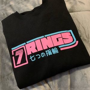 ARIANA GRANDE 7 RINGS SWEATSHIRT